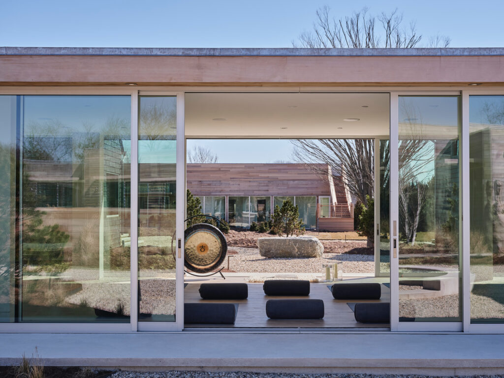 Meditation Hall at the Shou Sugi Ban House (Photo Credit: Fredrika Stjarne for Shou Sugi Ban House)