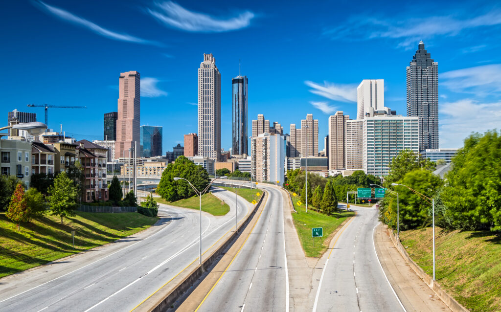 Atlanta skyline from Jackson Street Bridge