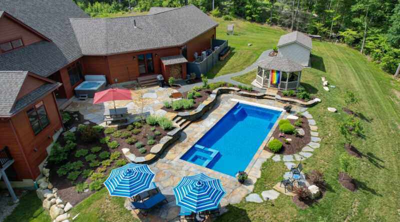 Aerial view of Downton Valley in Northampton, Massachusetts