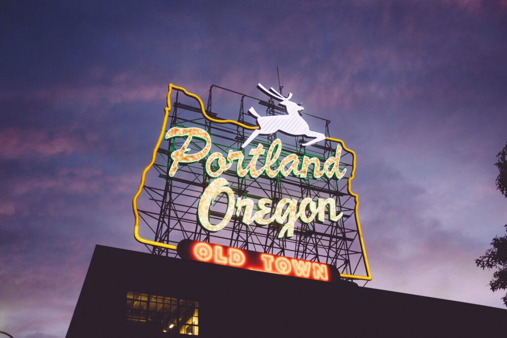 Portland Oregon neon sign