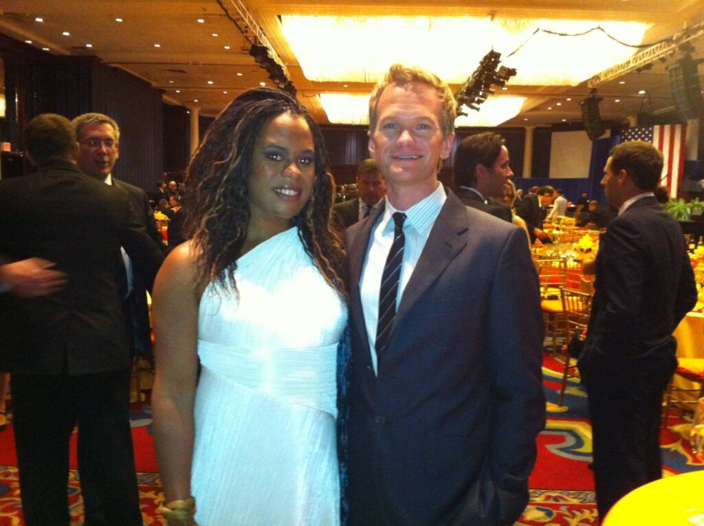 Tona Brown with actor Neil Patrick Harris