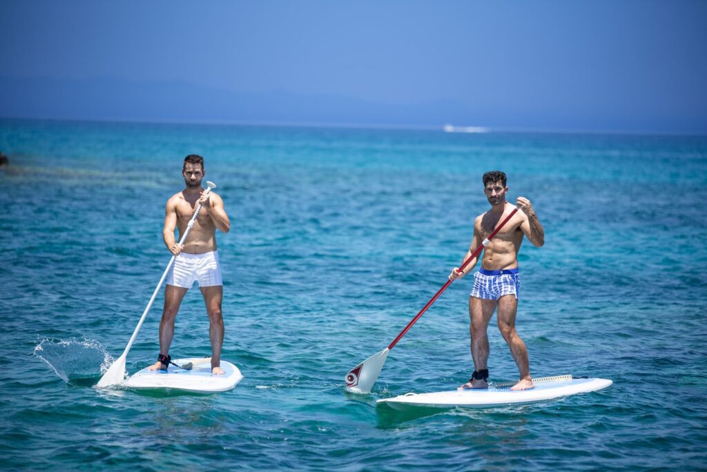 Paddle boarding in Cyprus (Photo Credit: Nomadic Boys)