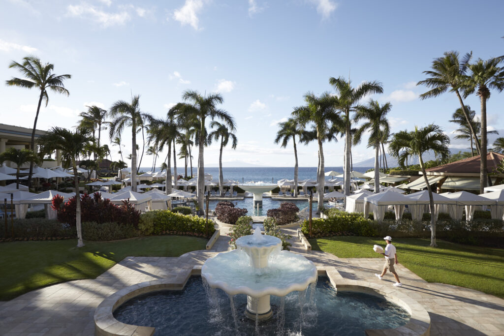 Fountain and Pool (Photo Credit: Four Seasons Resort Maui)