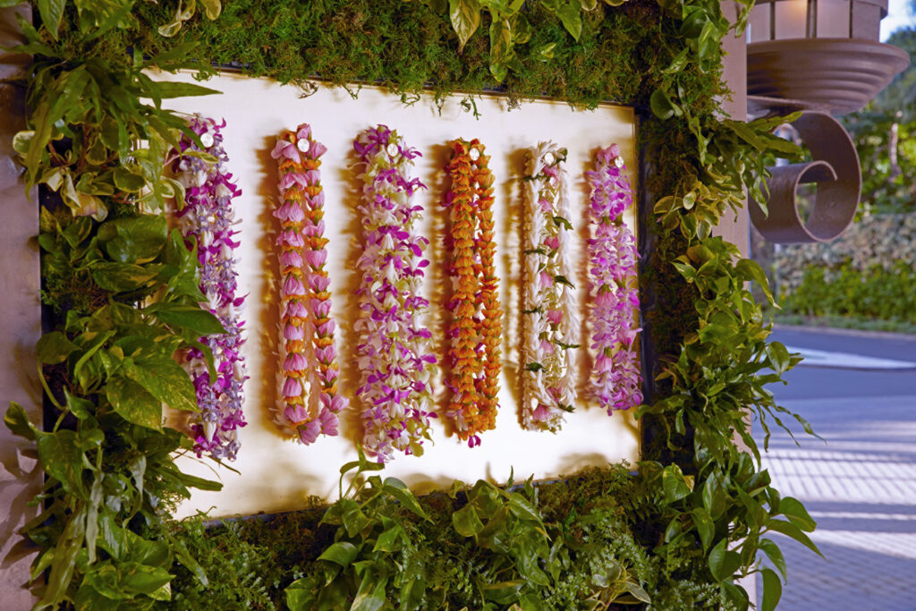 Lei Wall (Photo Credit: Four Seasons Resort Maui)