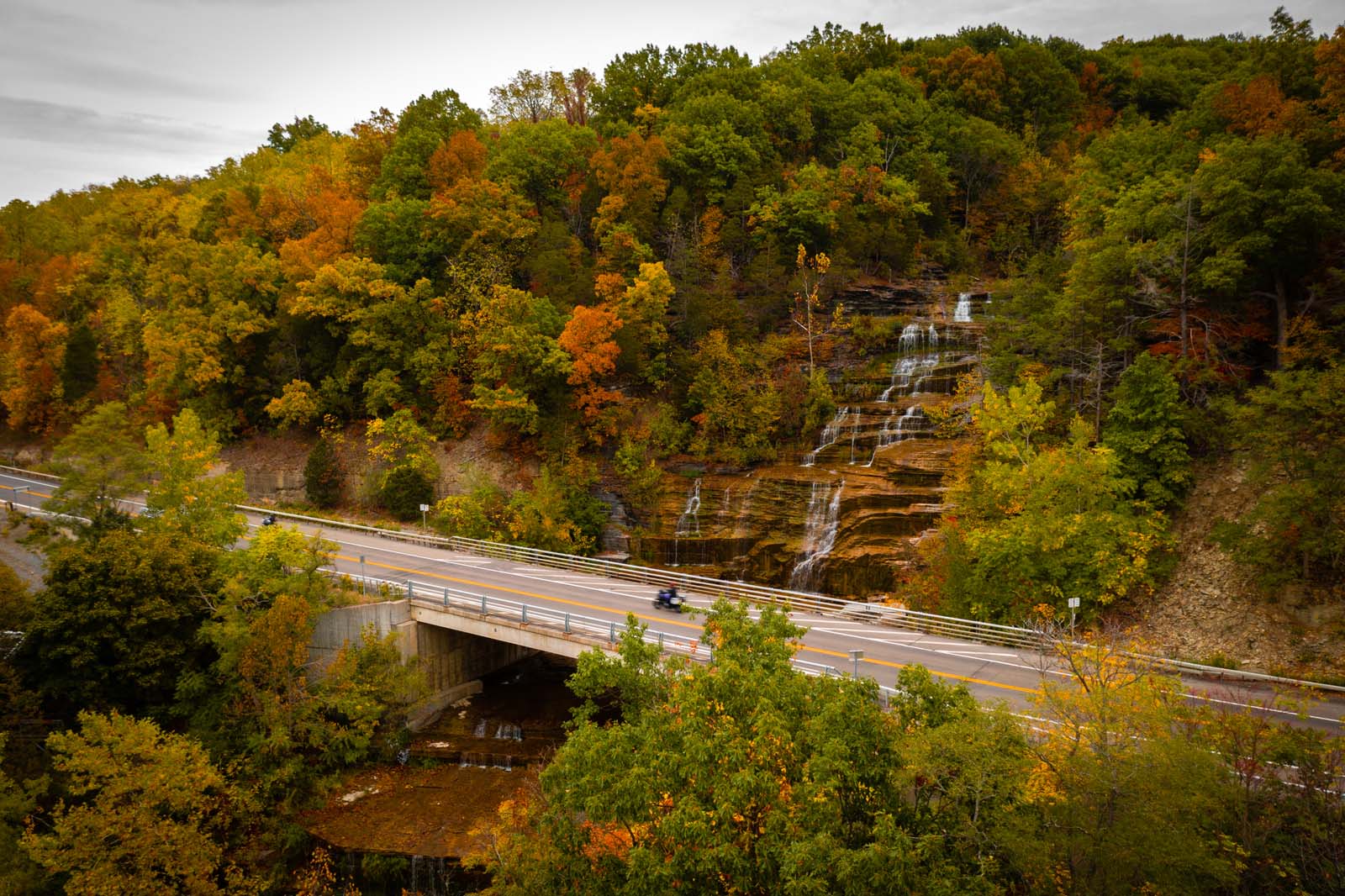 Upstate New York, U.S.A - October 17, 2022 - A Road With Sharp