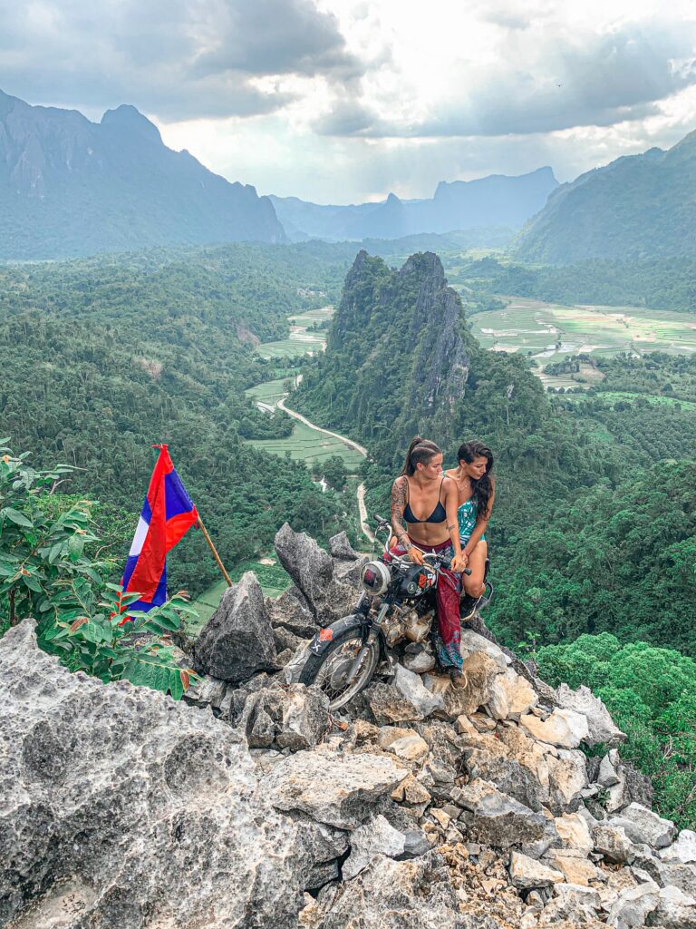 Kirstie Pike and Christine Diaz in Laos (Photo Credit: Kirstie Pike)