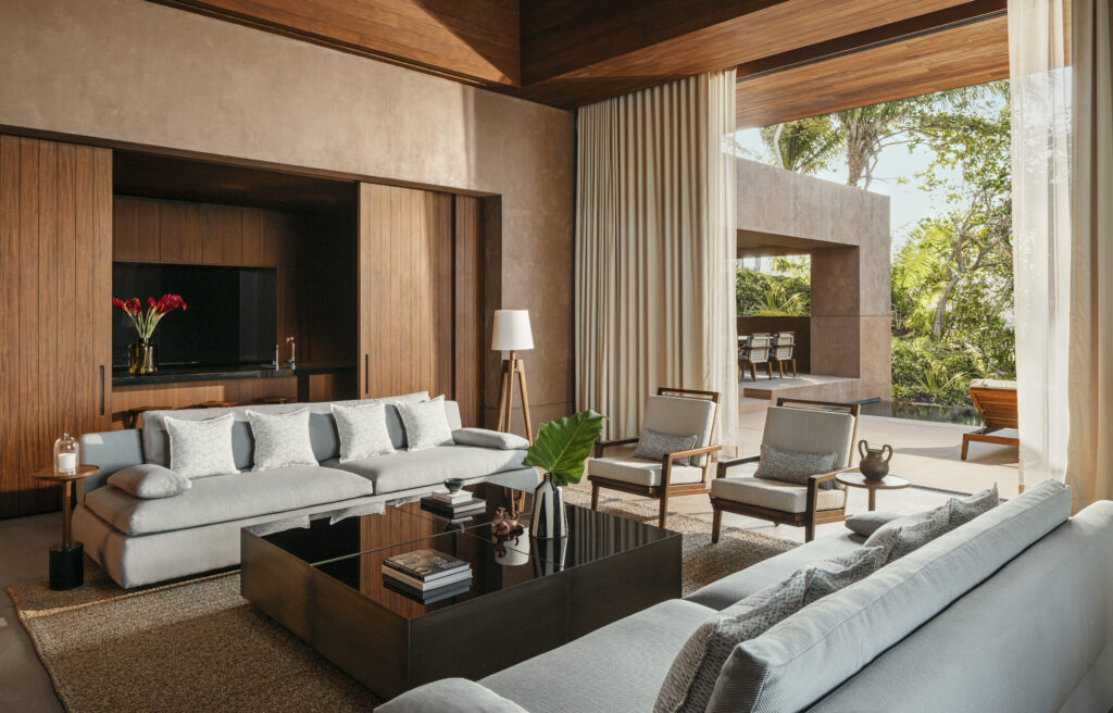 Villa Pacifico Living Room (Photo Credit: Kerzner International)
