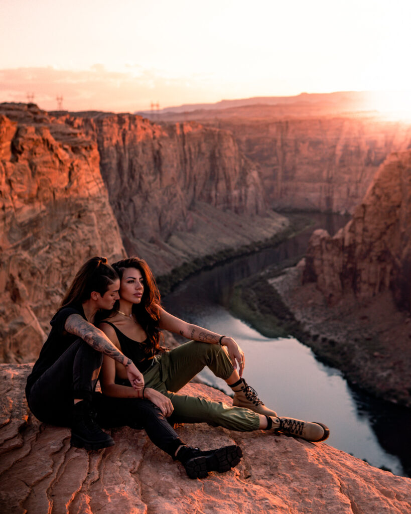 Kirstie Pike and Christine Diaz in Page, Arizona. (Photo Credit: Kirstie Pike)