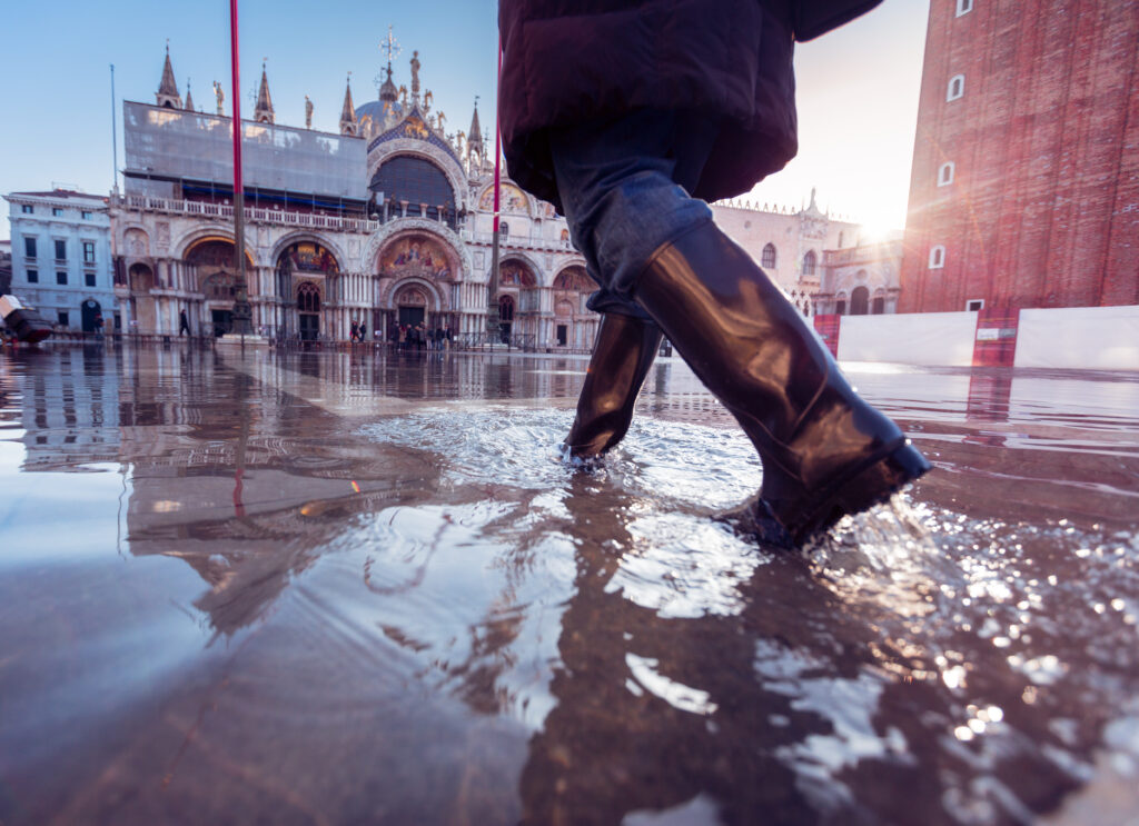 High water in Venice, Italy (Photo Credit: iStock)