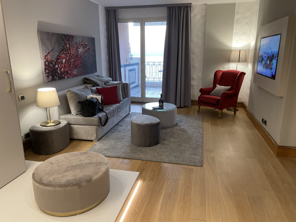 Suite Sea View Living Area (Photo Credit: Mazzaró Sea Palace)