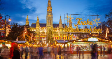 Christmas Market in Vienna, Austria (Photo Credit: sborisov/iStock)