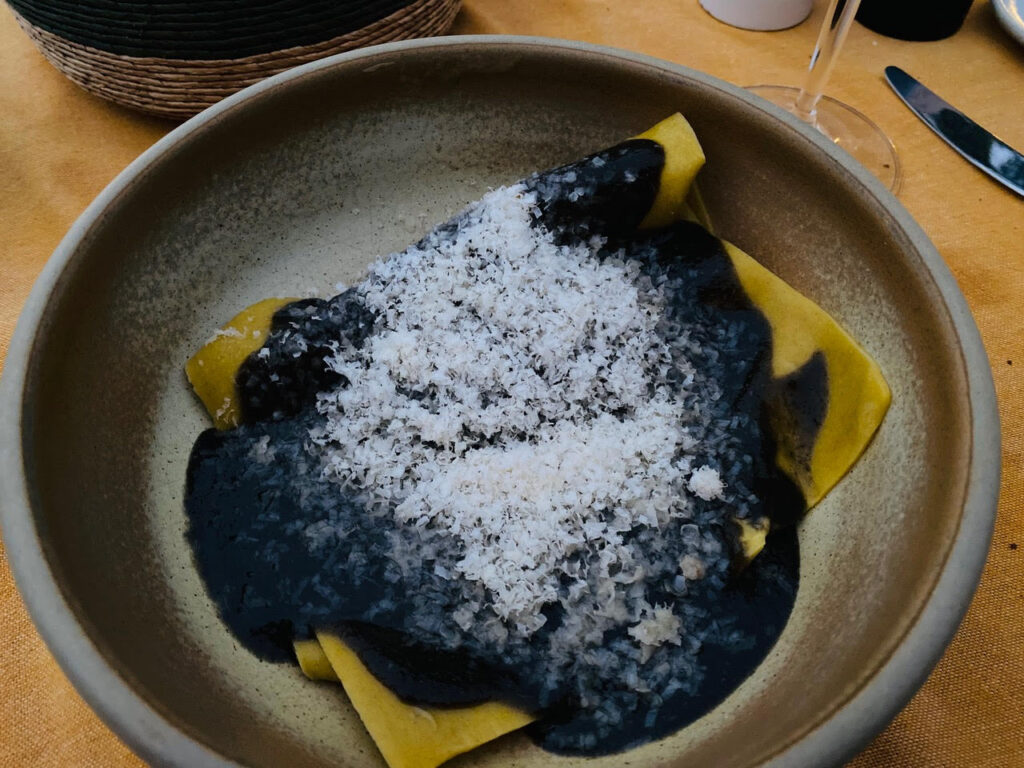 Vegan ravioli at Alma Restaurant (Photo Credit: Keith Wein)