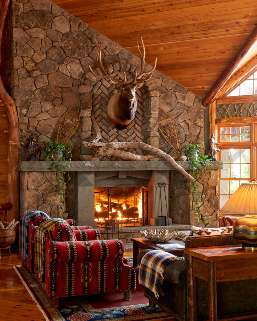 The Chatwal Lodge Fireplace (Photo Credit: Tim Williams)