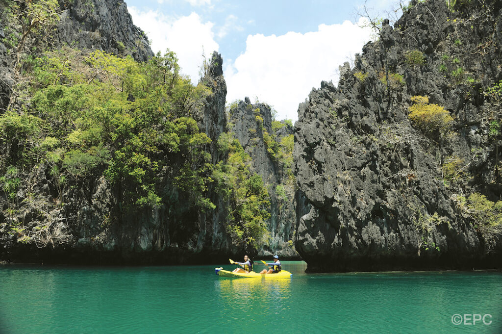 Kayaking in El Nido, Philippines (Photo Credit: Erwin Lim)