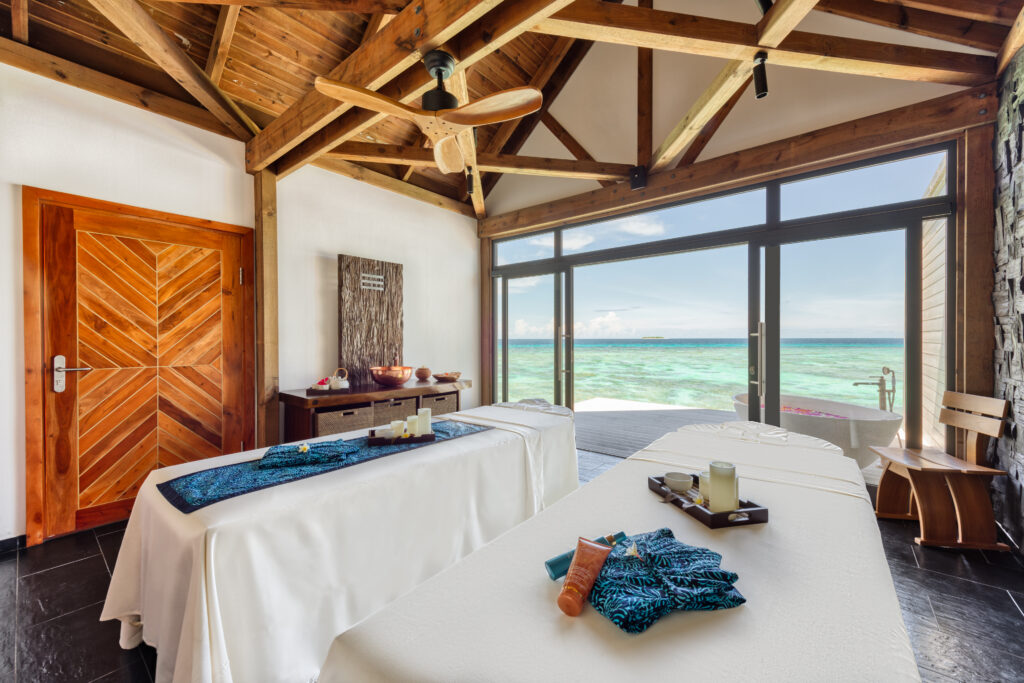 Overwater treatment room at The Sun Spa by Healing Earth