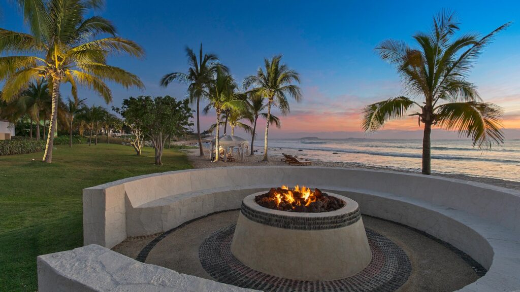 Cozy Bonfire (Photo Credit: St. Regis Punta Mita Resort)