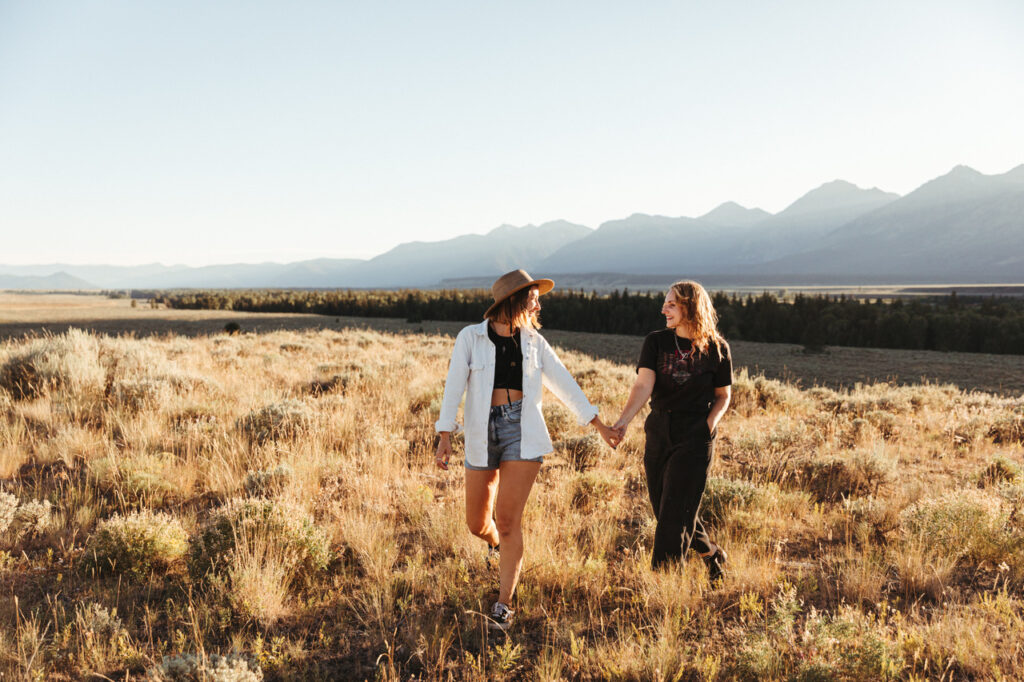 Gabi Meit and Shanna Sciara at Grand Teton National Park in Jackson Hole, Wyoming (Photo Credit: @flytographer)