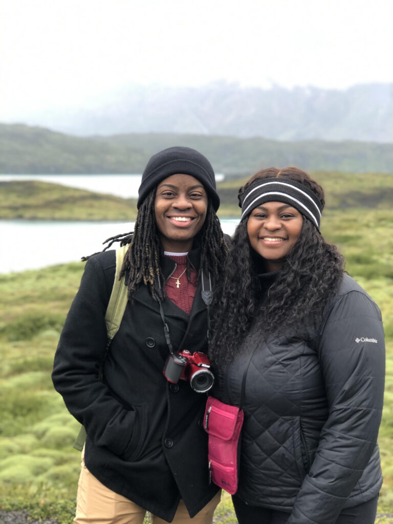 Chantell and Bree Landry in Torrres del Paine National Park, Chile