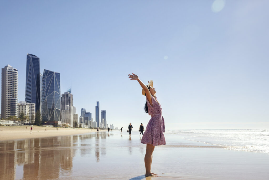 Surfers Paradise Beach (Photo Credit: Tourism & Events Queensland)