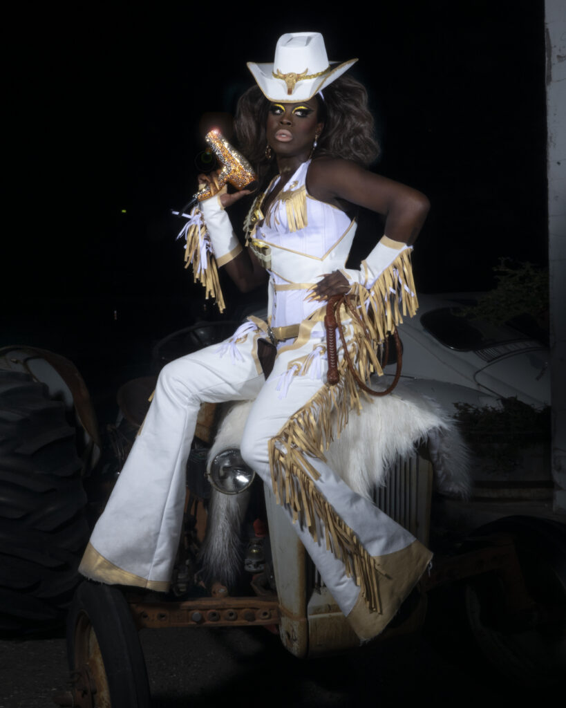 Bob the Drag Queen sporting an outfit from "We're Here"! (Photo Credit: Jacob Ritts)