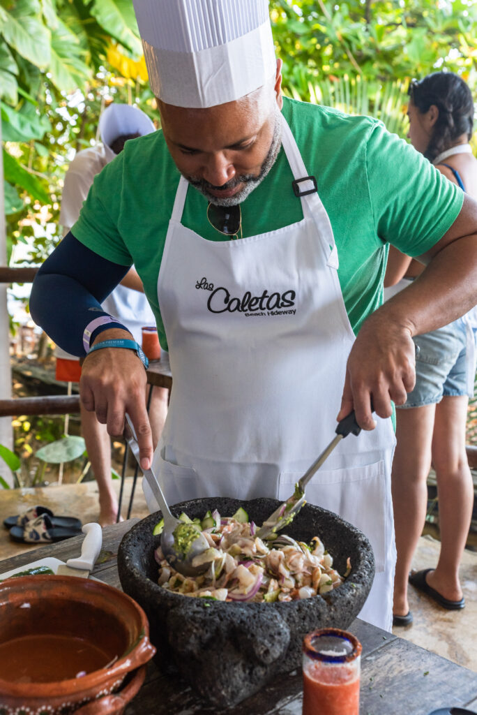 Cooking Class at La Caletas (Photo Credit: Josh Laskin)