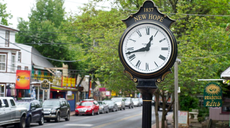 Main Street in New Hope, Pennsylvania (Photo Credit: Anthony Sinagoga, courtesy of Visit Bucks County)