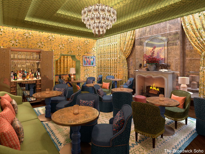 The Boudoir at The Broadwick Soho in London is scheduled to open in 2022. (Photo Credit: The Broadwick Soho) 