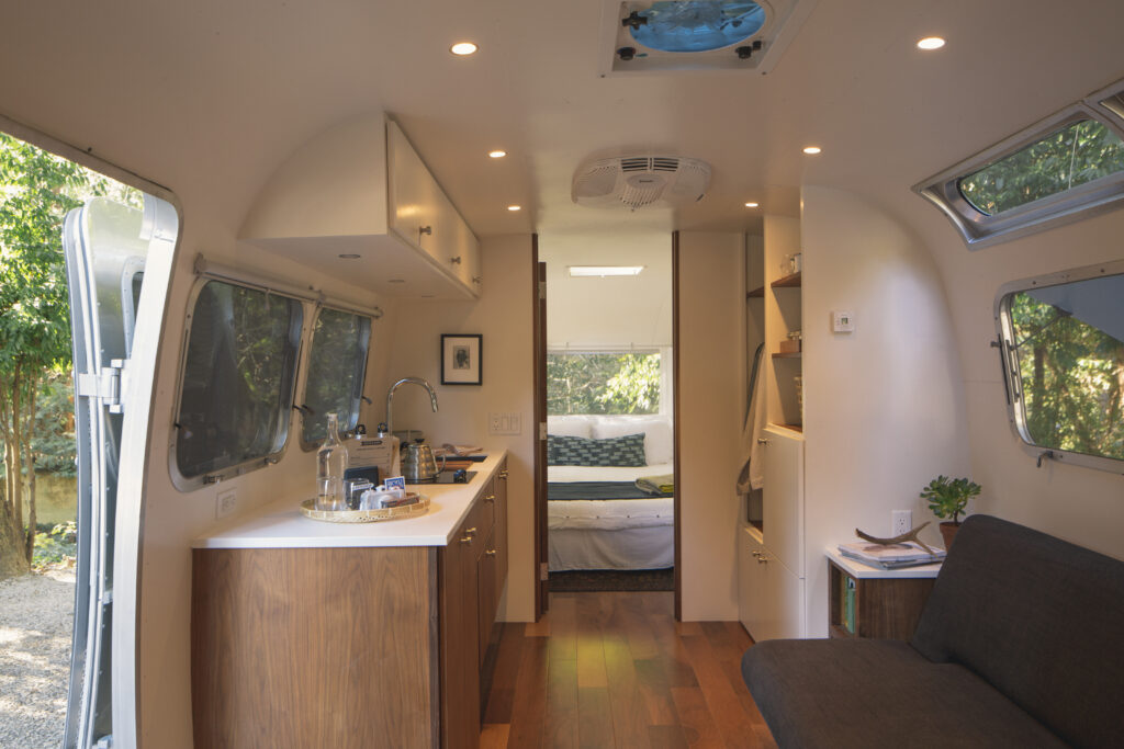 Accommodations at AutoCamp in Guerneville (Photo Credit: Sierra Downey / Sonoma County Tourism)