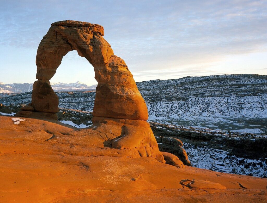 Arches National Park is just an 8-minute drive from Moab, Utah (Photo Credit: WikiImages from Pixabay)
