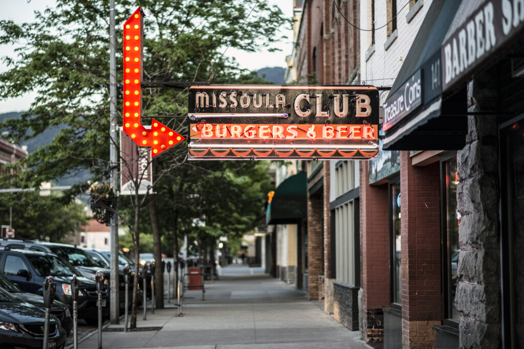 Missoula Club - Burgers and Beer has been a fixture in the small LGBTQ-friendly town for more than 130 years. (Photo Credit: gsbarclay / iStock)