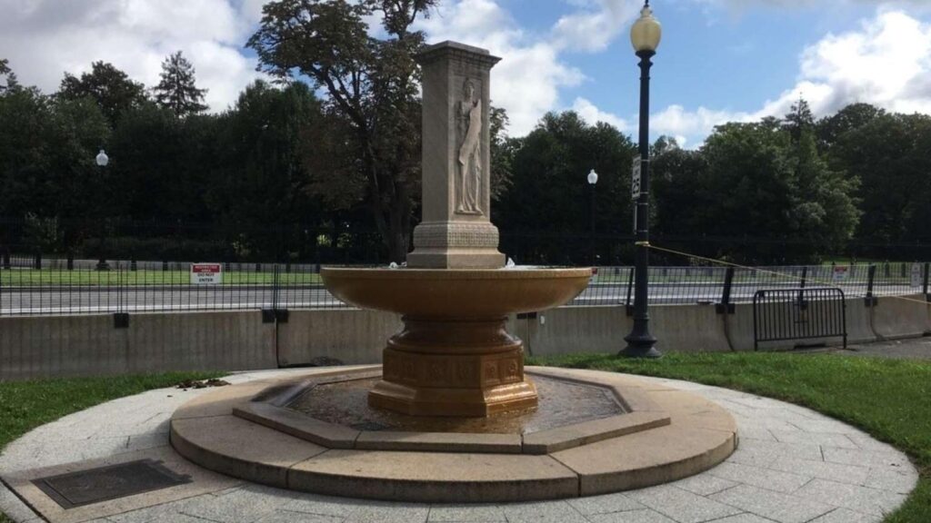 Butt-Millet Memorial Fountain, President's Park, White House, Washington, DC