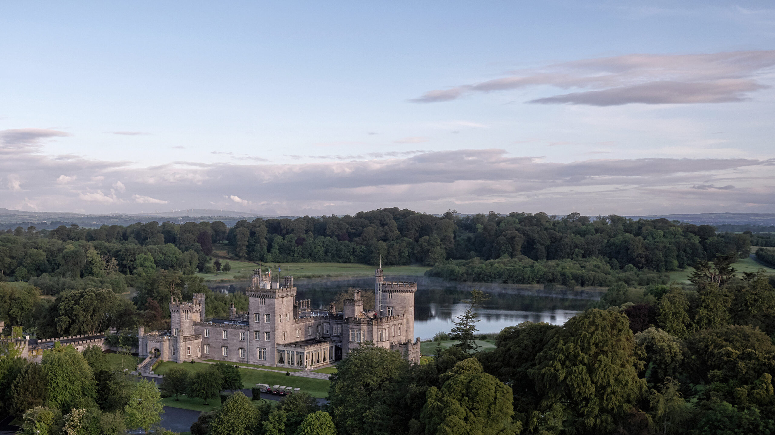 Castle Exterior and Lake 