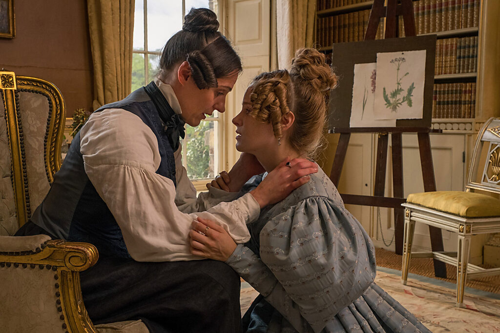 Anne Lister, left (Suranne Jones) and Ann Walker (Sophie Rundle) in "Gentleman Jack" (Photo Credit: BBC)