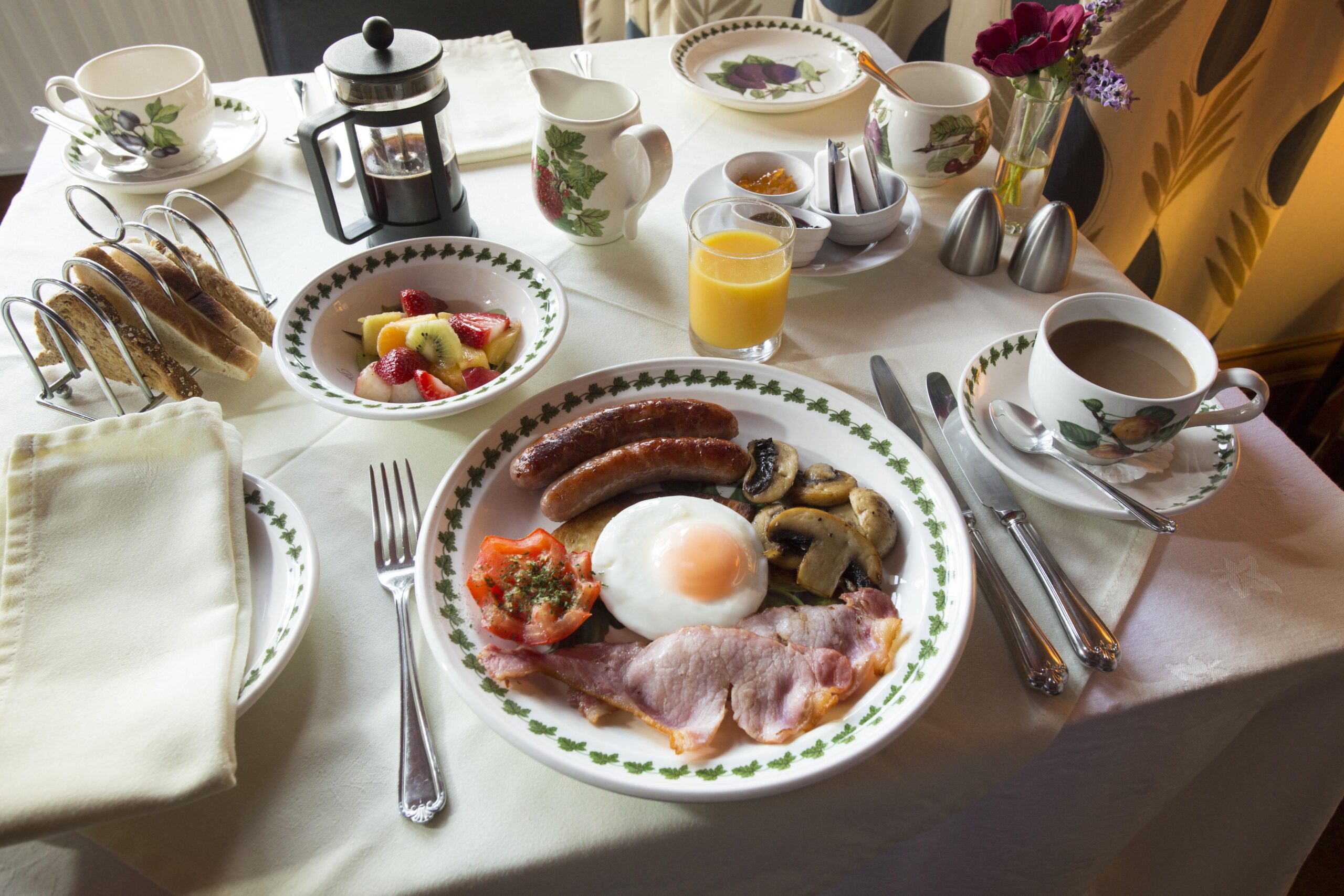 A Full Scottish Breakfast served at the Coila Guest House, Ayr, South Ayrshire (Photo Credit: Visit Scotland)