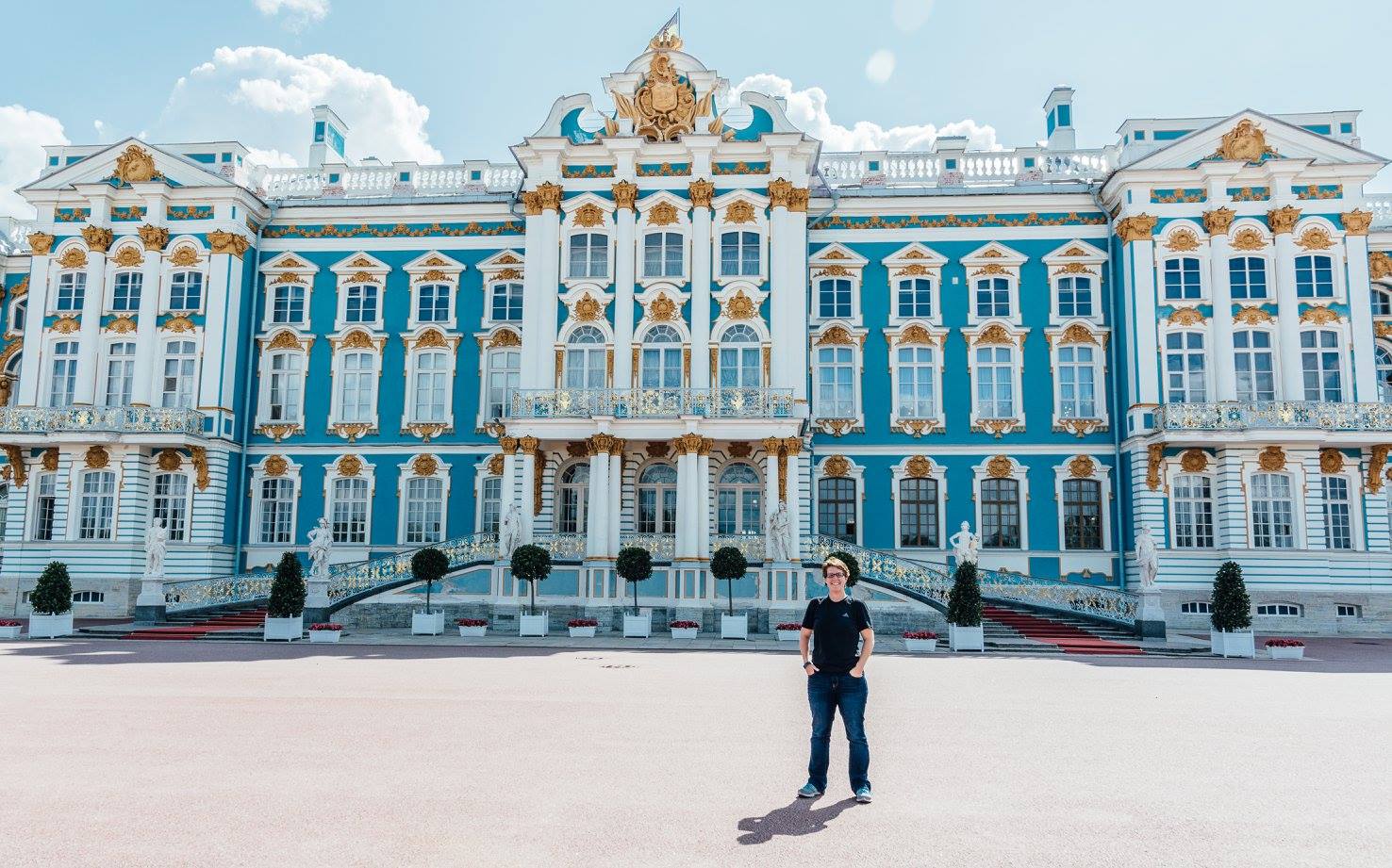Taryn Peterson at Catherine Palace in St. Petersburg, Russia