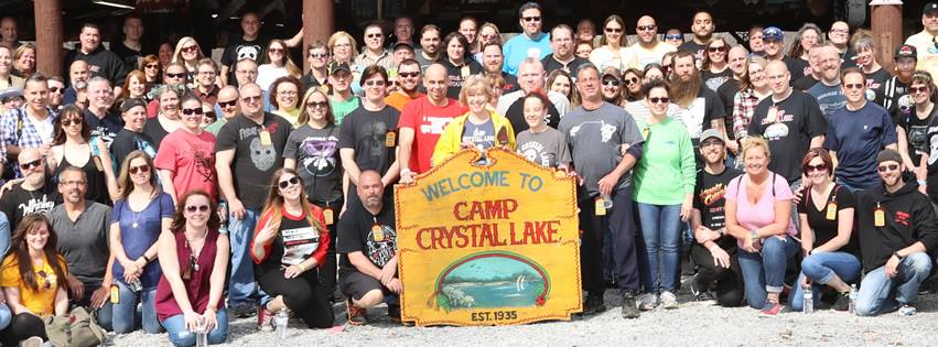 Fans and stars gather to tour Camp Crystal Lake (Photo Credit: Crystal Lake Tours / Facebook)