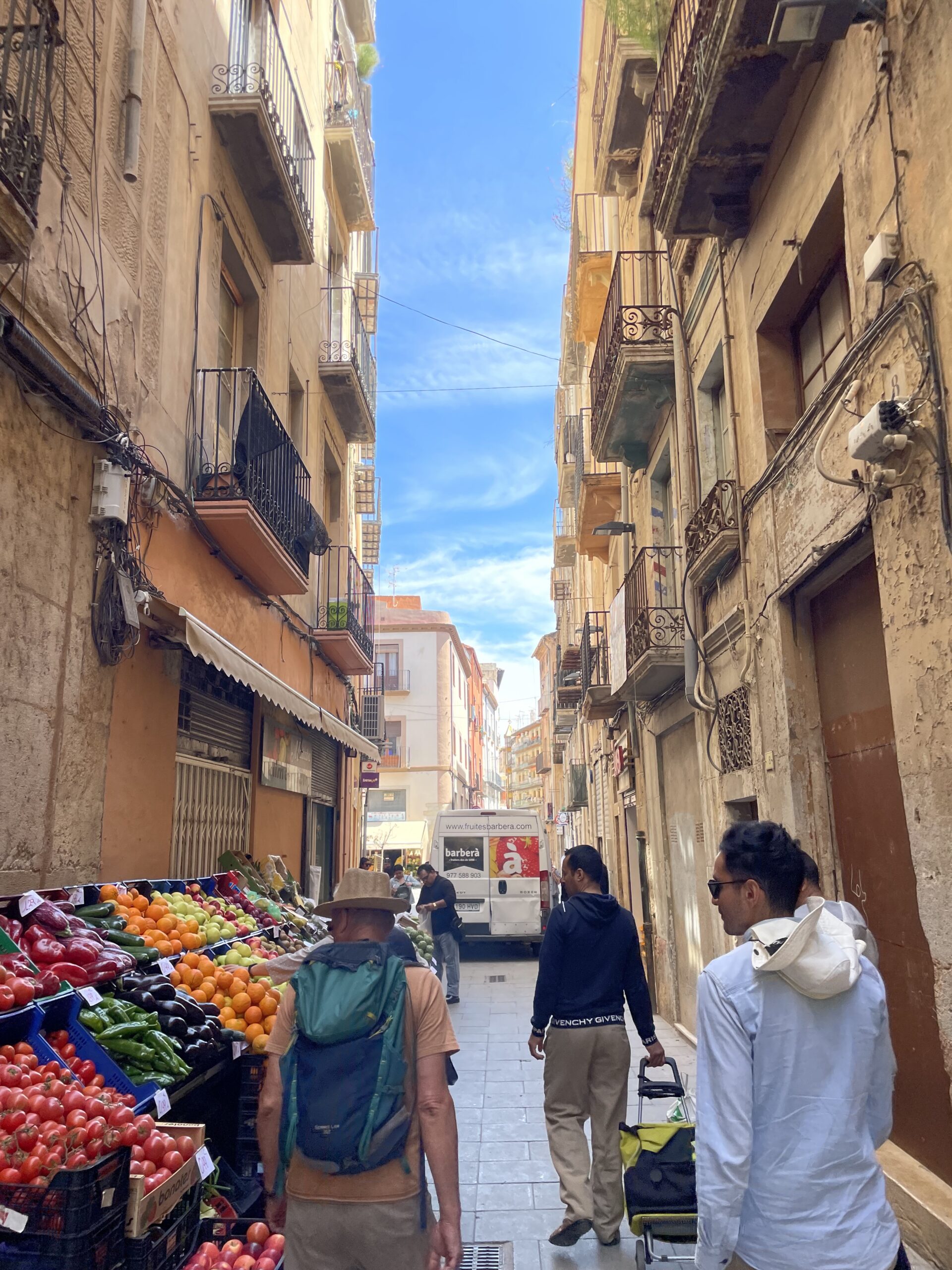 Market stall in Central Tortosa, Spain (Photo Credit: Rhys Bellamy)