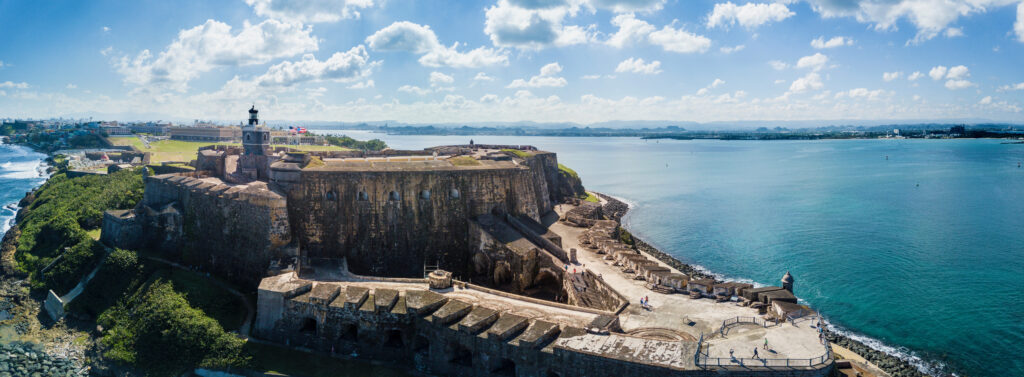 Aerial of El Morro Fort in San Juan, Puerto Rico (Photo Credit: Discover Puerto Rico)