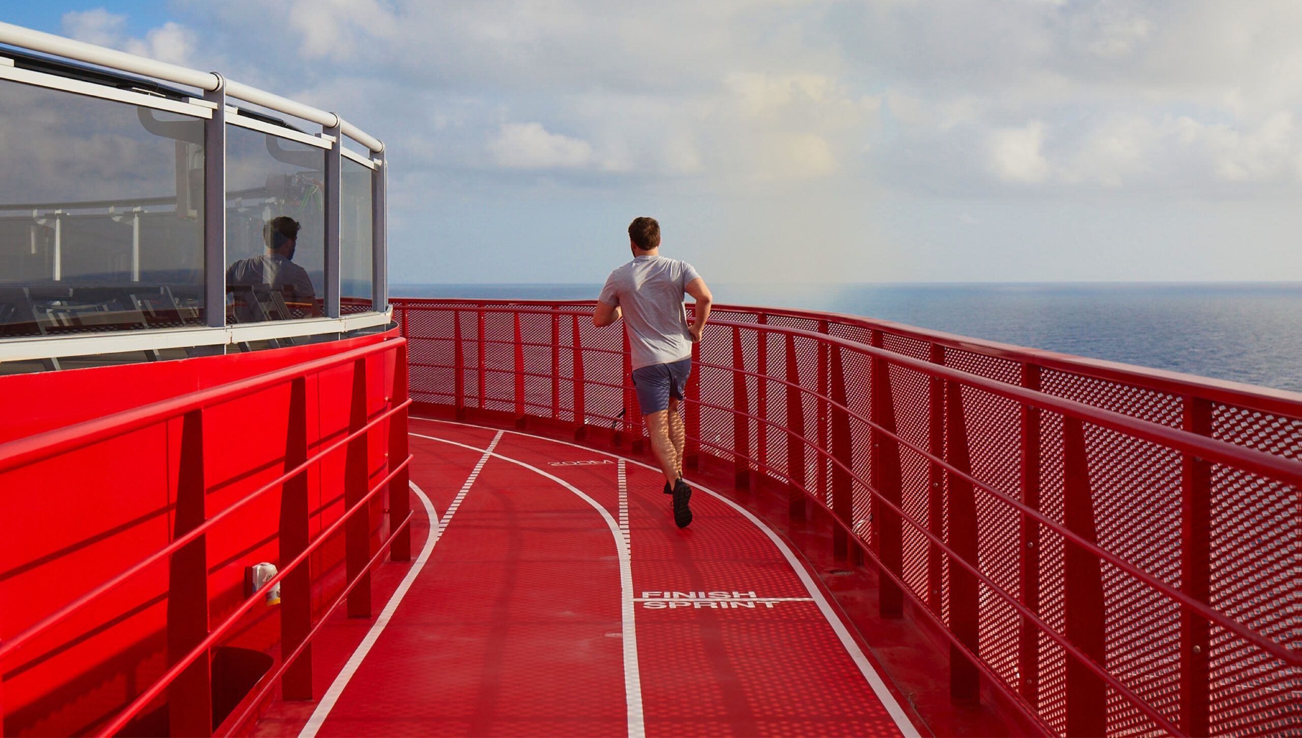 The Runway running track (Photo Credit: Virgin Voyages)