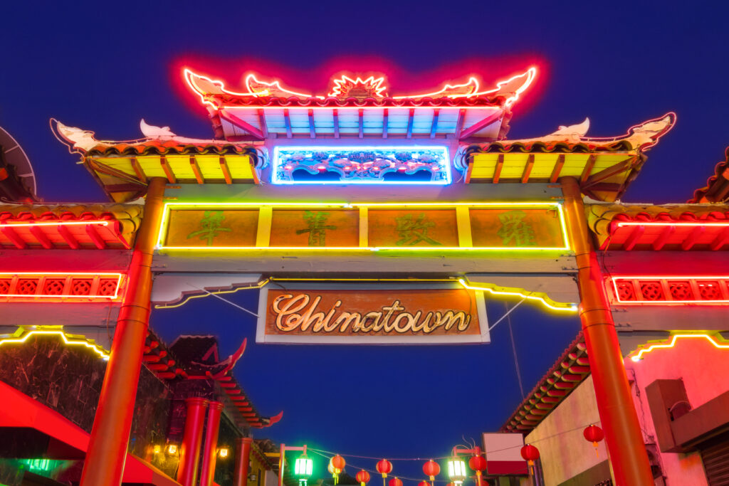 Traditional Chinese Gate and Sign in Downtown Los Angeles (Photo Credit: benedek / iStock)