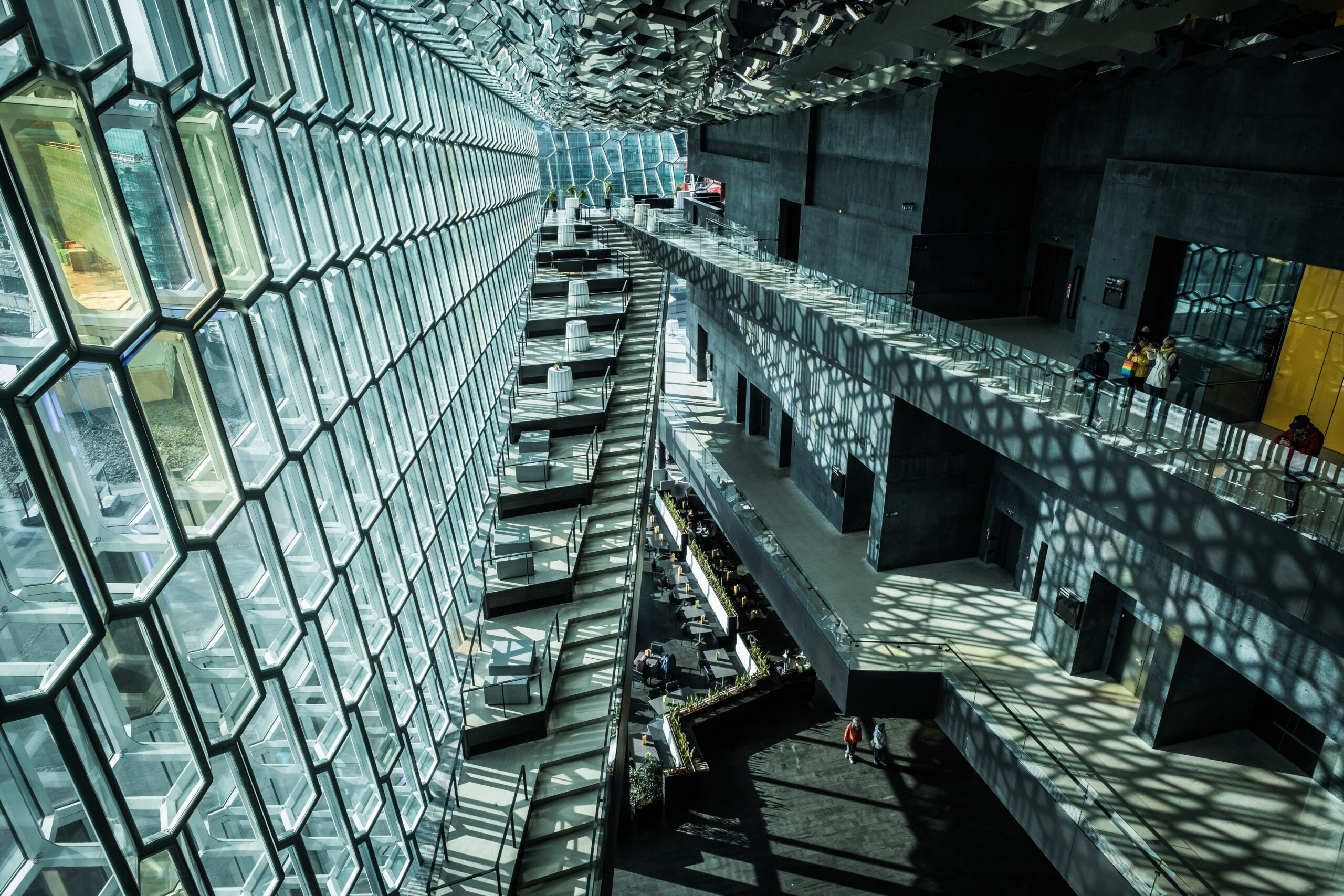 Lobby inside of Harpa Concert Hall (Photo Credit: Lance Anderson on Unsplash)