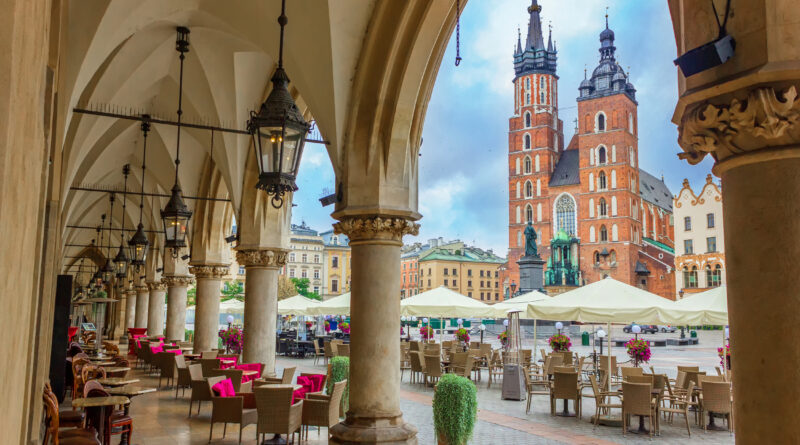 Krakow Cloth Hall and Saint Mary's Basilica on the main market square (Photo Credit: Vadym Lesyk / Shutterstock)