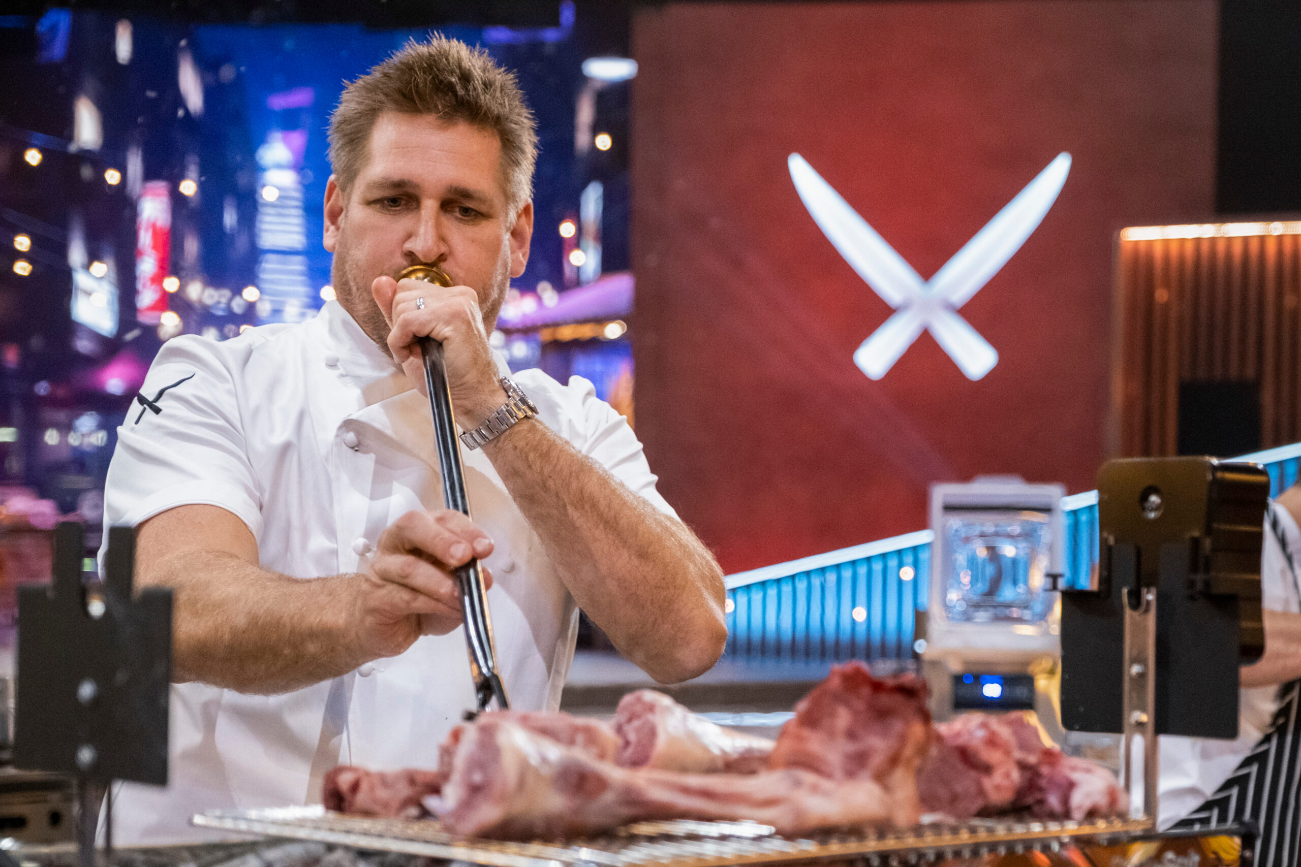 Curtis Stone, one of five Iron Chefs on Iron Chef: Quest for the Iron Legend (Photo Credit: Adam Rose/Netflix © 2022)
