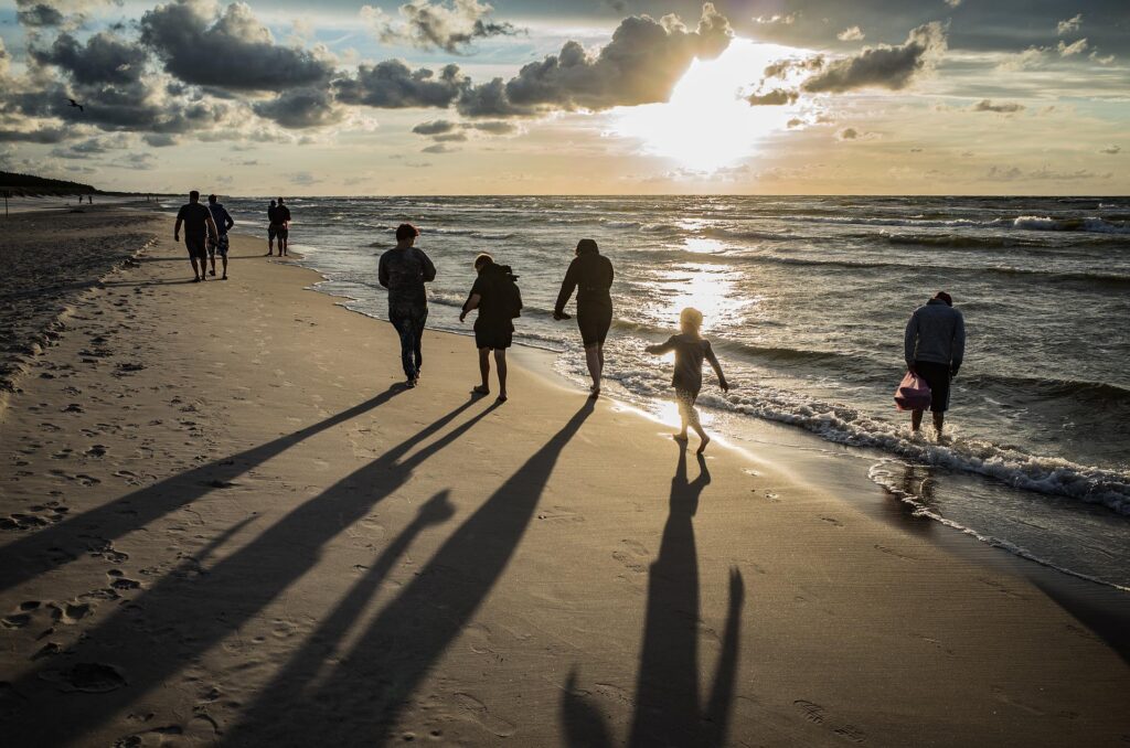 When your shadow is shorter than you it is time to seek shelter from the sun.