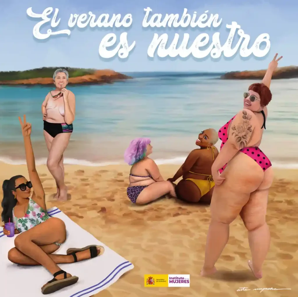 Spain's new body-positive campaign (Photo Credit: The Ministry of Equality)