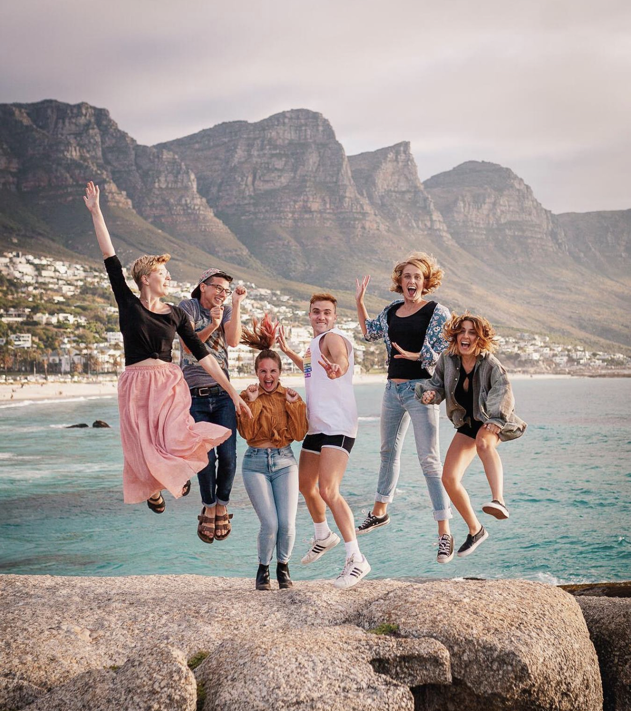 Calum with friends in Cape Town, South Africa (Photo Credit: Once Upon A Journey)