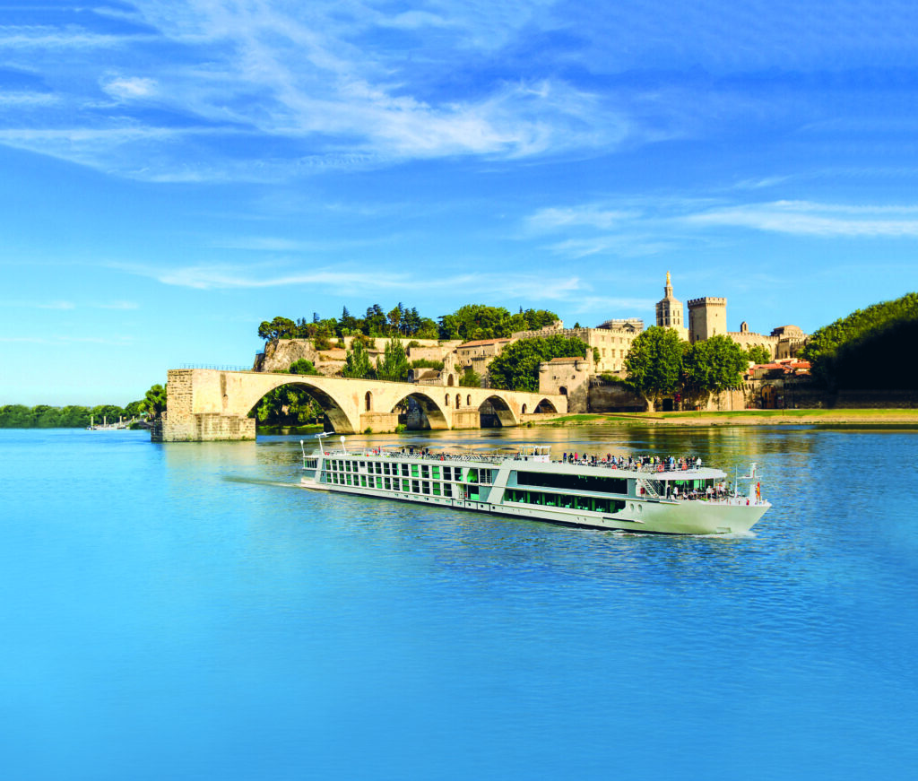Emerald Cruises' star-ship, Liberté, in Avignon (Photo Credit: Emerald Cruises)
