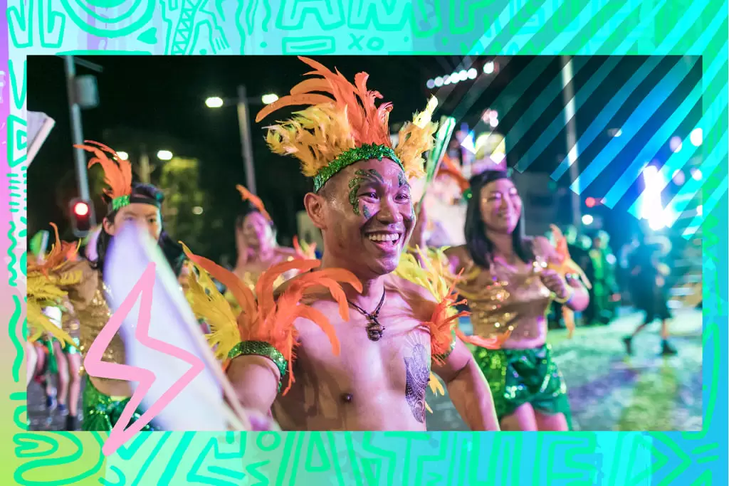 Mardi Gras Parade Sideshow (Photo Credit: Sydney WorldPride 2023)