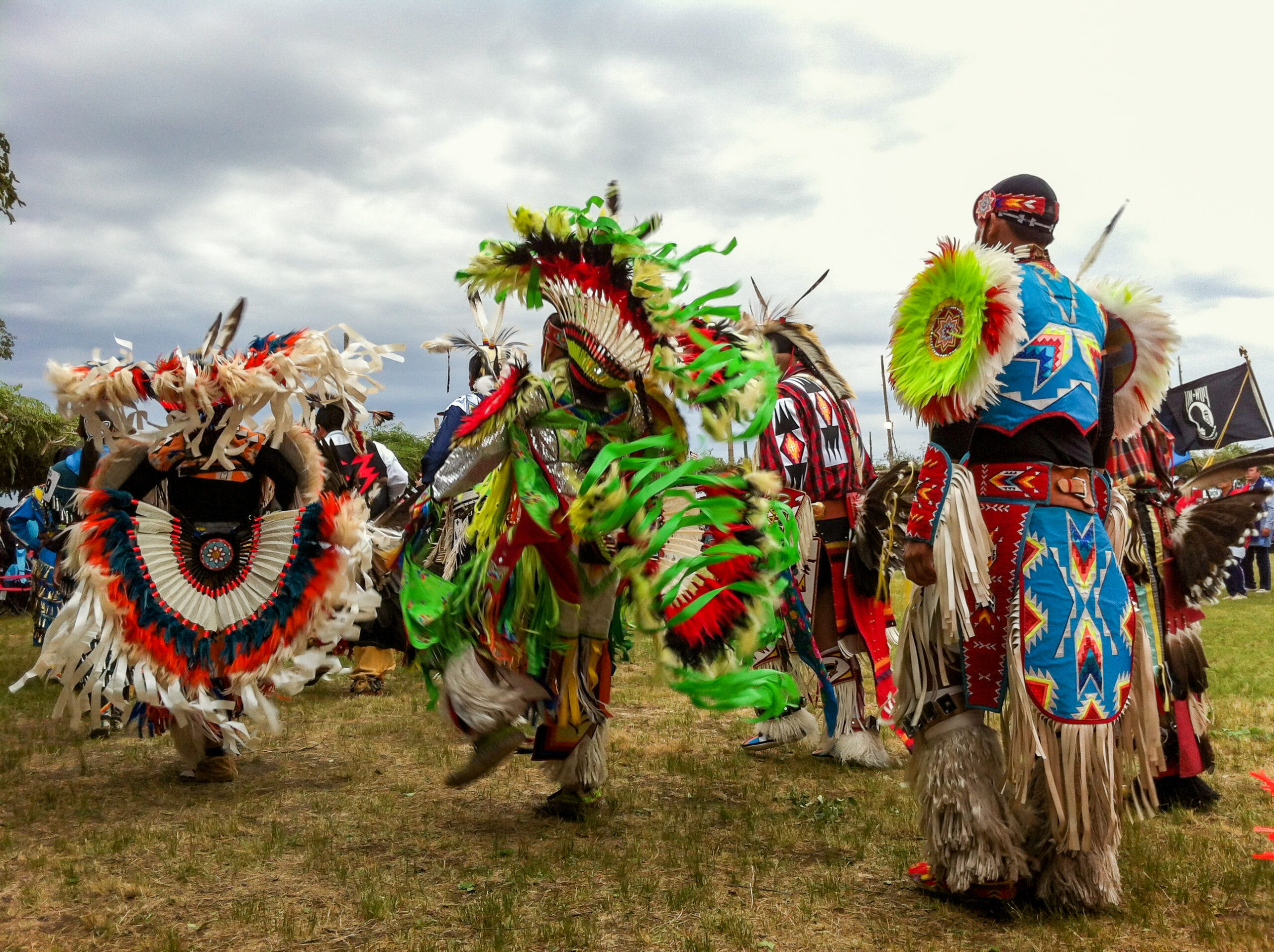 Indigenous dancers at Annual Pow Wow in Taos (Photo Credit: lynnebeclu / iStock)