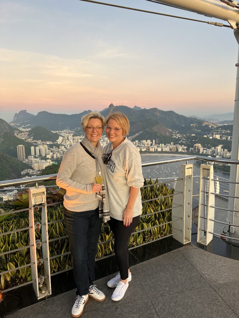 Kelli with her wife Anne Steele in Rio de Janeiro, Brazil (Photo Credit: Kelli Carpenter)